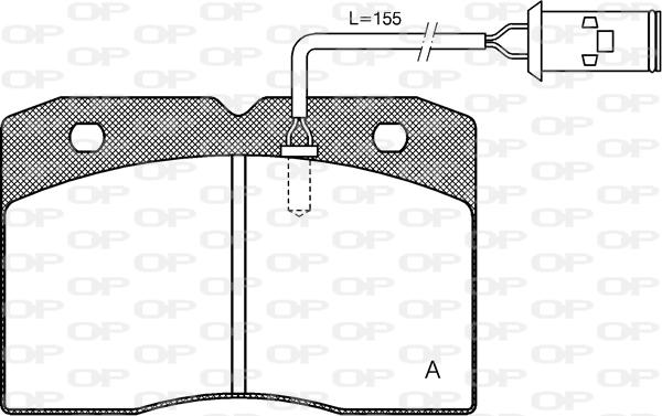 Open Parts BPA0211.22 - Kit de plaquettes de frein, frein à disque cwaw.fr