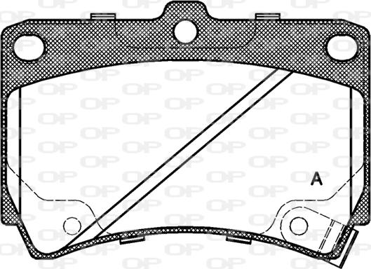 Open Parts BPA0212.42 - Kit de plaquettes de frein, frein à disque cwaw.fr