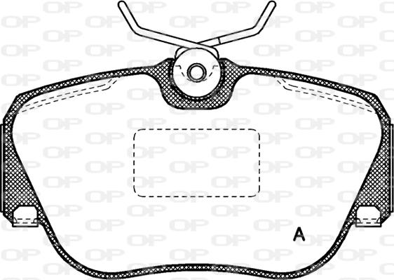 Open Parts BPA0284.00 - Kit de plaquettes de frein, frein à disque cwaw.fr