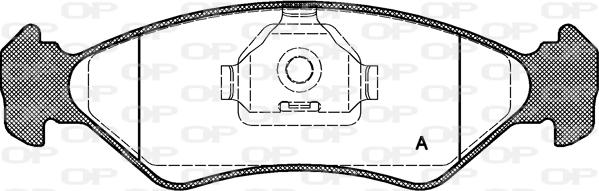 Open Parts BPA0285.10 - Kit de plaquettes de frein, frein à disque cwaw.fr