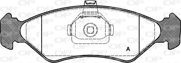 Open Parts BPA0285.20 - Kit de plaquettes de frein, frein à disque cwaw.fr