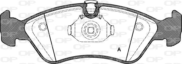 Open Parts BPA0286.50 - Kit de plaquettes de frein, frein à disque cwaw.fr