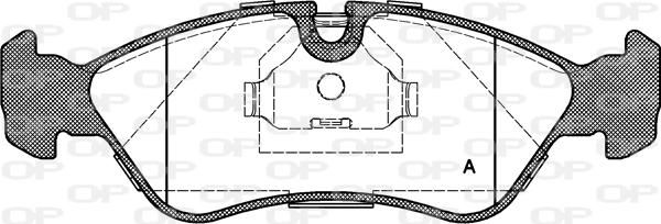 Open Parts BPA0286.30 - Kit de plaquettes de frein, frein à disque cwaw.fr