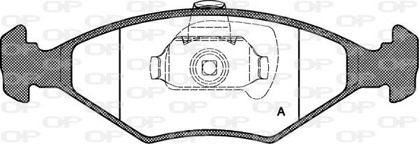 Open Parts BPA0281.40 - Kit de plaquettes de frein, frein à disque cwaw.fr