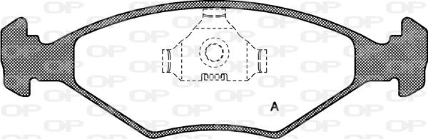 Open Parts BPA0281.00 - Kit de plaquettes de frein, frein à disque cwaw.fr