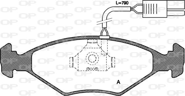 Open Parts BPA0281.02 - Kit de plaquettes de frein, frein à disque cwaw.fr