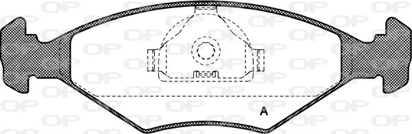 Open Parts BPA0281.10 - Kit de plaquettes de frein, frein à disque cwaw.fr