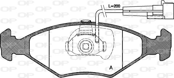 Open Parts BPA0281.32 - Kit de plaquettes de frein, frein à disque cwaw.fr