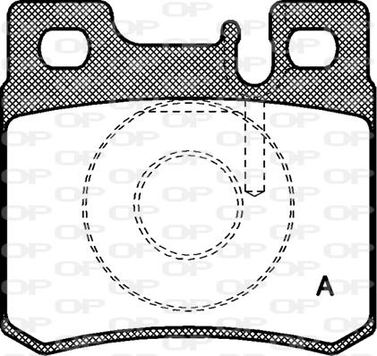 Open Parts BPA0282.20 - Kit de plaquettes de frein, frein à disque cwaw.fr