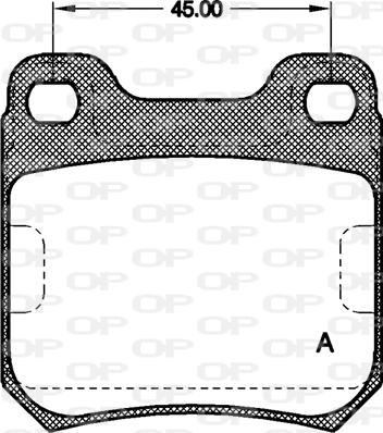 Open Parts BPA0239.40 - Kit de plaquettes de frein, frein à disque cwaw.fr