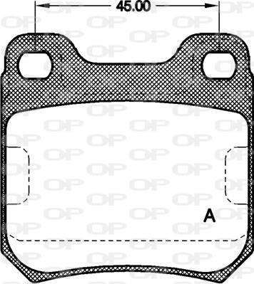 Open Parts BPA0239.00 - Kit de plaquettes de frein, frein à disque cwaw.fr