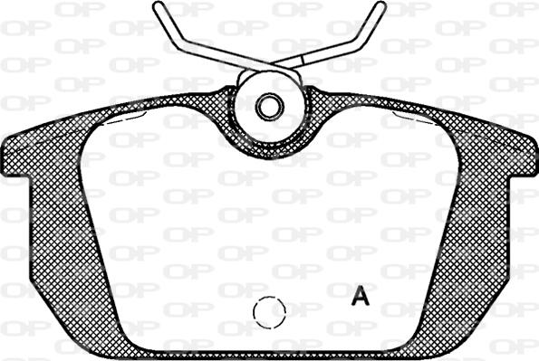 Open Parts BPA0231.00 - Kit de plaquettes de frein, frein à disque cwaw.fr