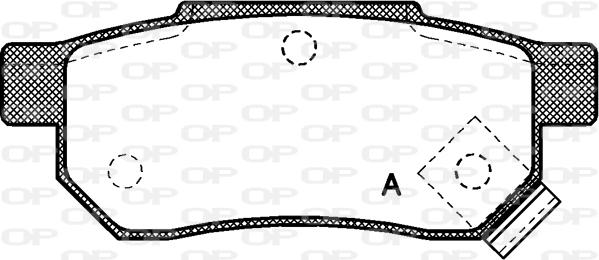 Open Parts BPA0233.02 - Kit de plaquettes de frein, frein à disque cwaw.fr