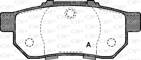 Open Parts BPA0233.20 - Kit de plaquettes de frein, frein à disque cwaw.fr