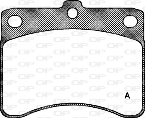 Open Parts BPA0232.00 - Kit de plaquettes de frein, frein à disque cwaw.fr