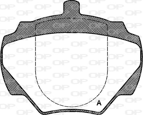 Open Parts BPA0222.00 - Kit de plaquettes de frein, frein à disque cwaw.fr