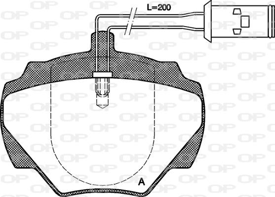 Open Parts BPA0222.01 - Kit de plaquettes de frein, frein à disque cwaw.fr