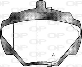 Open Parts BPA0222.10 - Kit de plaquettes de frein, frein à disque cwaw.fr