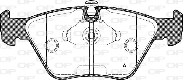 Open Parts BPA0270.15 - Kit de plaquettes de frein, frein à disque cwaw.fr