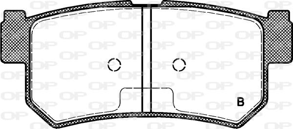 Open Parts BPA0746.62 - Kit de plaquettes de frein, frein à disque cwaw.fr