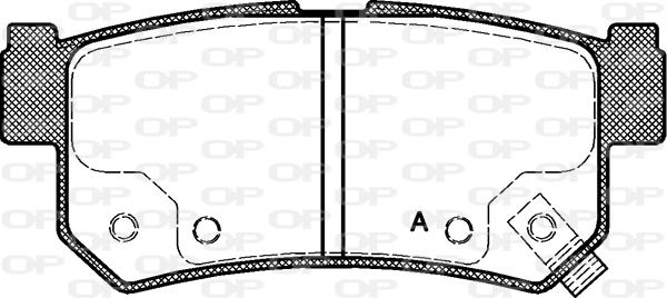 Open Parts BPA0746.62 - Kit de plaquettes de frein, frein à disque cwaw.fr