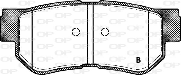 Open Parts BPA0746.02 - Kit de plaquettes de frein, frein à disque cwaw.fr