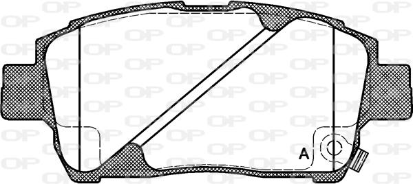 Open Parts BPA0740.02 - Kit de plaquettes de frein, frein à disque cwaw.fr