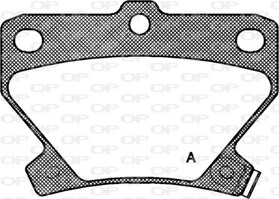 Open Parts BPA0741.02 - Kit de plaquettes de frein, frein à disque cwaw.fr