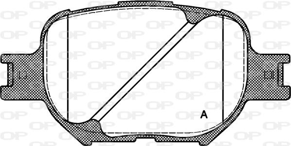 Open Parts BPA0742.00 - Kit de plaquettes de frein, frein à disque cwaw.fr