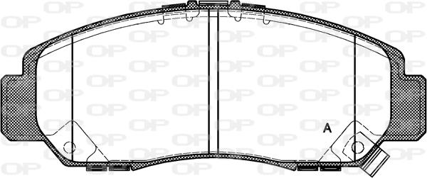 Open Parts BPA0747.12 - Kit de plaquettes de frein, frein à disque cwaw.fr