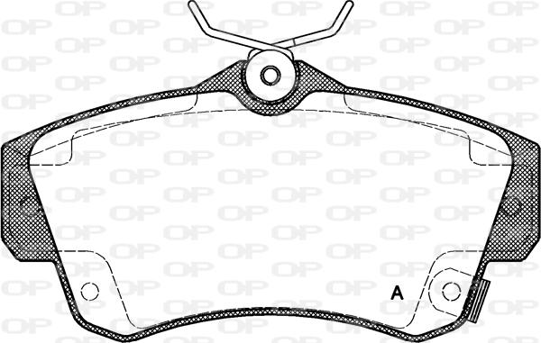 Open Parts BPA0753.02 - Kit de plaquettes de frein, frein à disque cwaw.fr