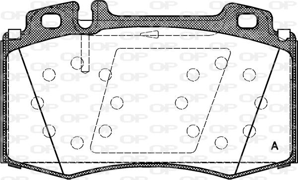 Open Parts BPA0769.00 - Kit de plaquettes de frein, frein à disque cwaw.fr