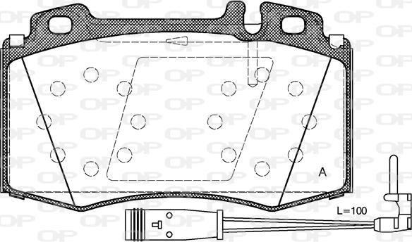 Open Parts BPA0769.02 - Kit de plaquettes de frein, frein à disque cwaw.fr