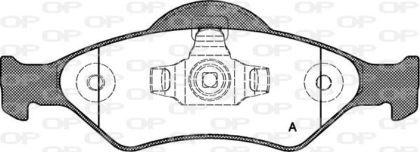 Open Parts BPA0765.00 - Kit de plaquettes de frein, frein à disque cwaw.fr