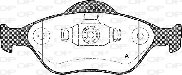 Open Parts BPA0766.00 - Kit de plaquettes de frein, frein à disque cwaw.fr