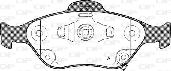 Open Parts BPA0766.12 - Kit de plaquettes de frein, frein à disque cwaw.fr