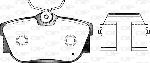 Open Parts BPA0767.10 - Kit de plaquettes de frein, frein à disque cwaw.fr