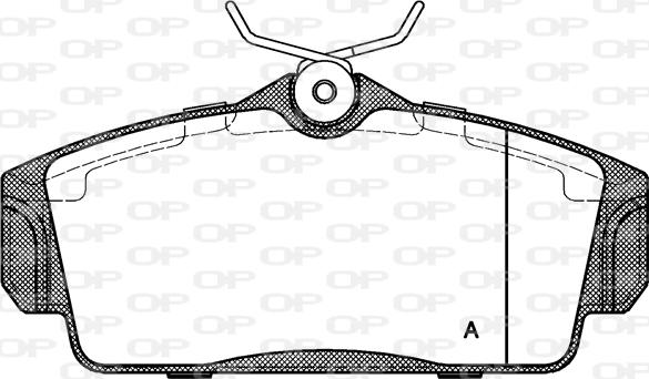 Open Parts BPA0704.00 - Kit de plaquettes de frein, frein à disque cwaw.fr