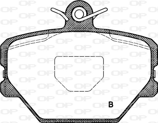 Open Parts BPA0705.02 - Kit de plaquettes de frein, frein à disque cwaw.fr