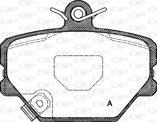 Open Parts BPA0705.02 - Kit de plaquettes de frein, frein à disque cwaw.fr