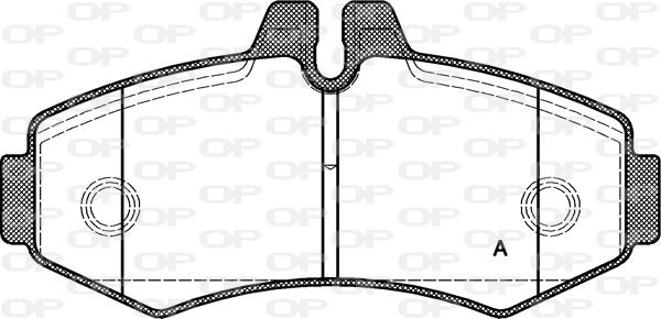 Open Parts BPA0701.00 - Kit de plaquettes de frein, frein à disque cwaw.fr