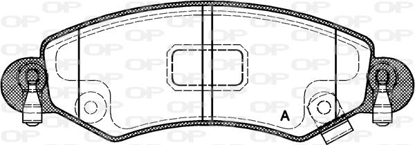 Open Parts BPA0702.12 - Kit de plaquettes de frein, frein à disque cwaw.fr