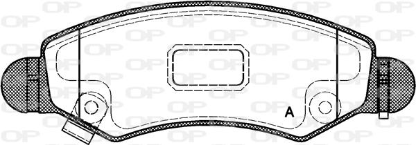 Open Parts BPA0702.21 - Kit de plaquettes de frein, frein à disque cwaw.fr