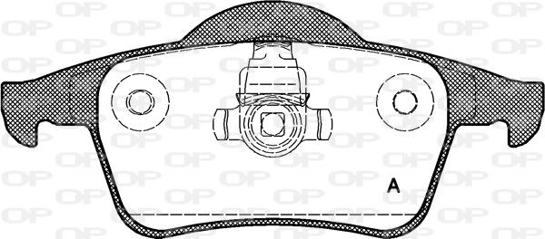 Open Parts BPA0714.00 - Kit de plaquettes de frein, frein à disque cwaw.fr