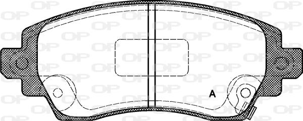 Open Parts BPA0716.02 - Kit de plaquettes de frein, frein à disque cwaw.fr