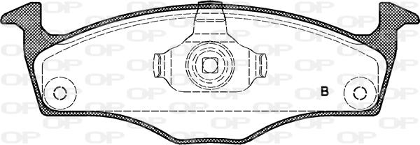 Open Parts BPA0718.11 - Kit de plaquettes de frein, frein à disque cwaw.fr