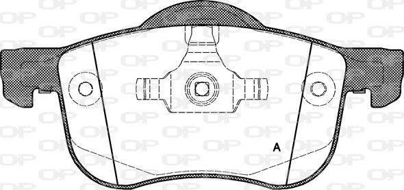 Open Parts BPA0713.00 - Kit de plaquettes de frein, frein à disque cwaw.fr