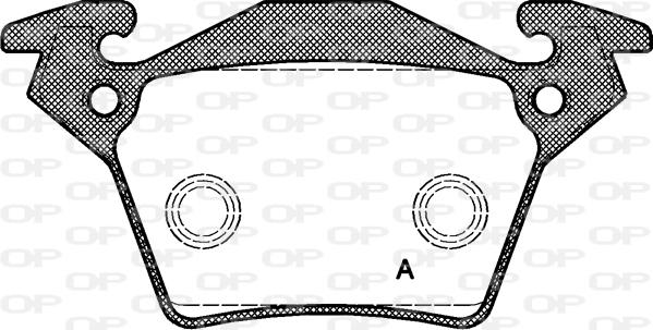 Open Parts BPA0717.00 - Kit de plaquettes de frein, frein à disque cwaw.fr