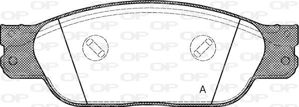 Open Parts BPA0731.00 - Kit de plaquettes de frein, frein à disque cwaw.fr