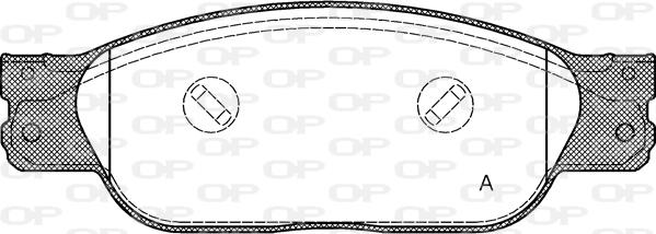 Open Parts BPA0731.10 - Kit de plaquettes de frein, frein à disque cwaw.fr